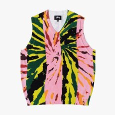 画像1: 予約商品 Stussy  Printed Sweater Vest PINK (1)