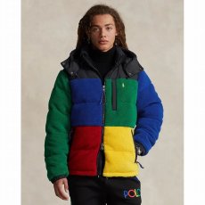 画像1: 予約商品 POLO RALPH LAUREN   Color-Blocked Pile Fleece Down Jacket  (1)