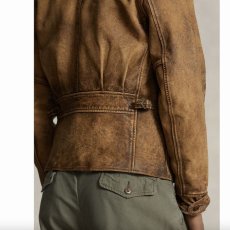 画像5: 予約商品 POLO RALPH LAUREN   Leather Newsboy Jacket  (5)