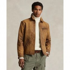 画像1: 予約商品 POLO RALPH LAUREN   Leather Newsboy Jacket  (1)