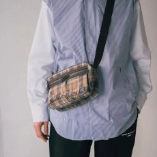 画像4: 予約商品 COMME des GARCONS HOMME x PORTER   Cotton Check Shoulder Bag (4)