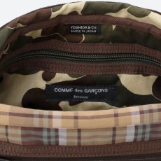 画像8: 予約商品 COMME des GARCONS HOMME x PORTER   Cotton Check Shoulder Bag (8)