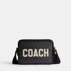 画像1: 予約商品 COACH   Charter Crossbody Bag 24 In Signature Canvas With Coach Graphic (1)